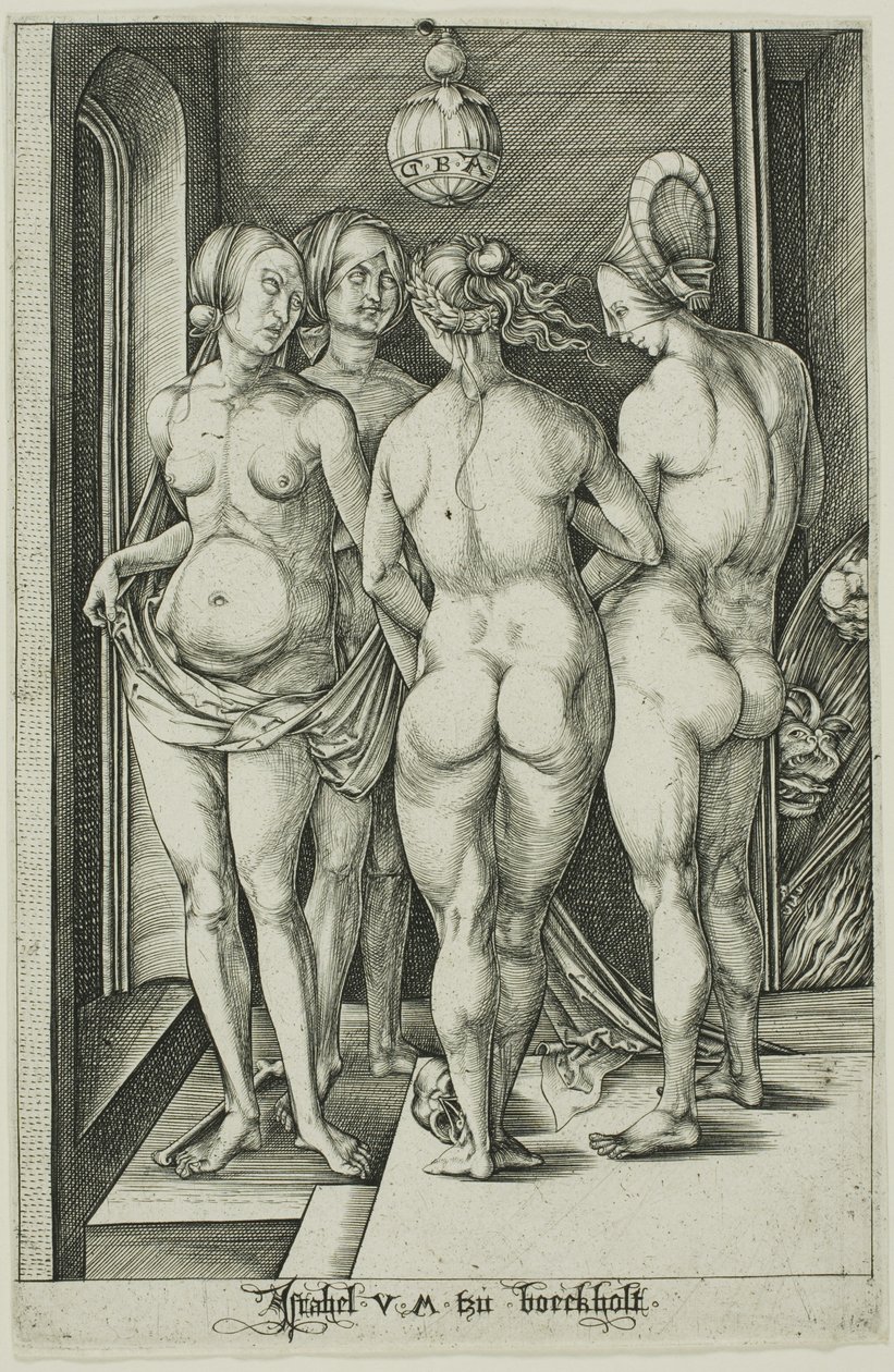 Le quattro streghe da Israhel van Meckenem the younger