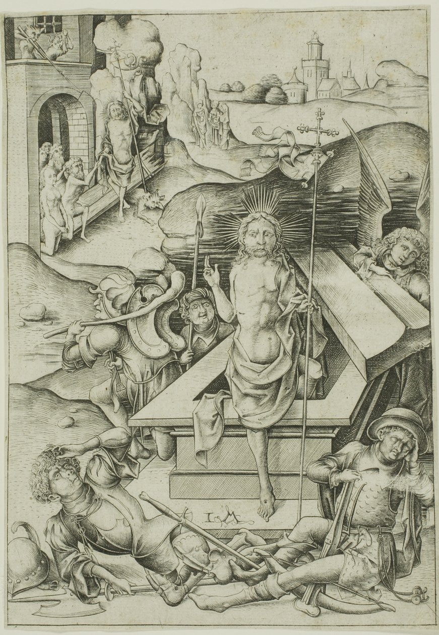 La resurrezione da Israhel van Meckenem the younger