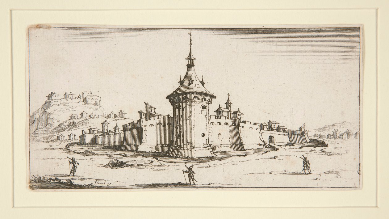 Un bastione, o una fortificazione da Israël Henriet