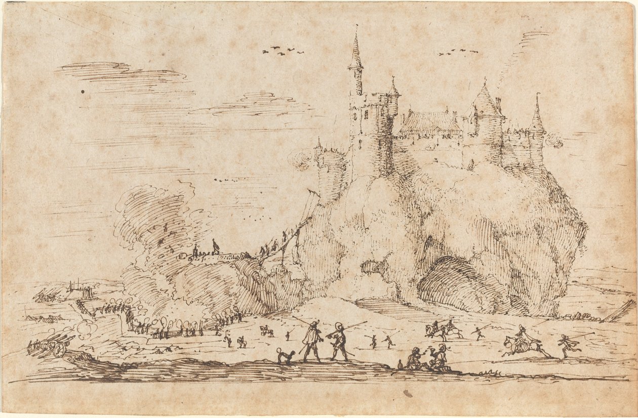 Castello sotto Assedio da Israël Silvestre