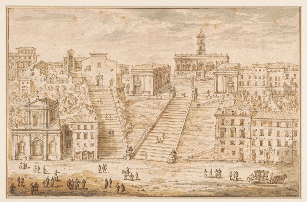 Il Campidoglio a Roma da Israël Silvestre