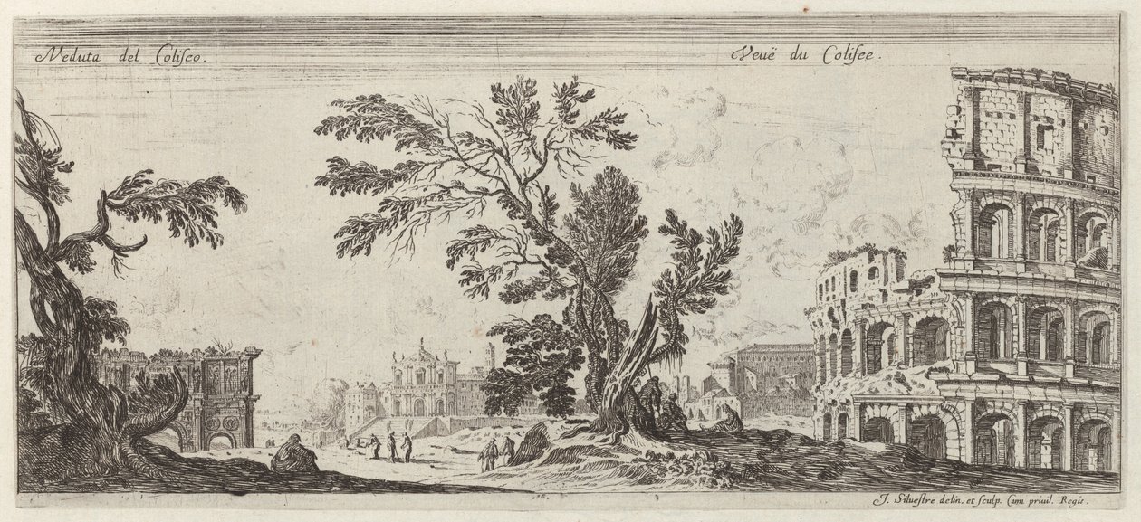 Veduta del Colosseo da Israël Silvestre
