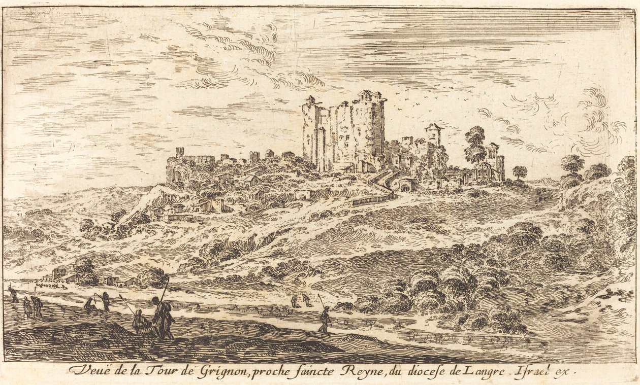 Veduta della Torre di Grignon da Israël Silvestre