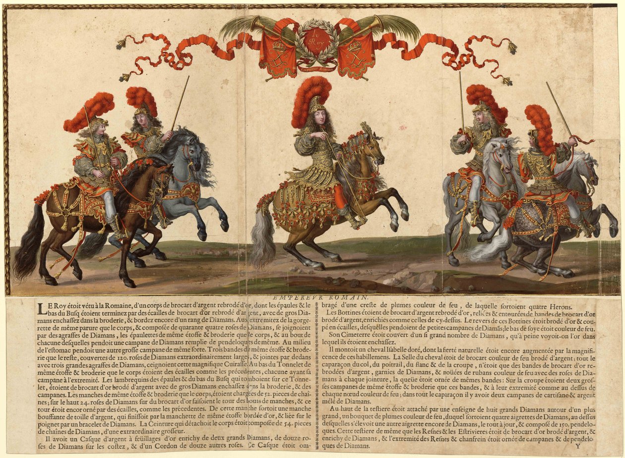 Grande Cavalcata a Parigi nel 1662 da Israël Silvestre the Younger