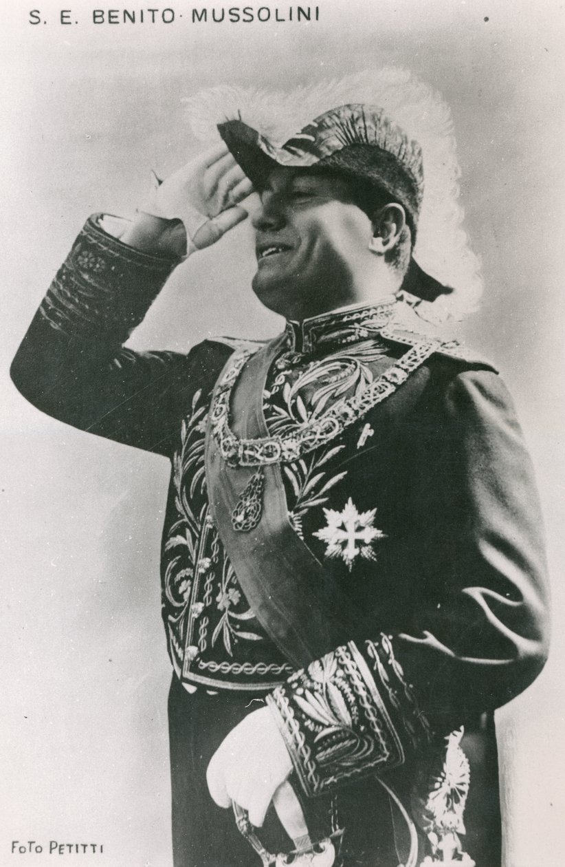 Benito Mussolini (1883-1945) anni 1930 da Italian Photographer