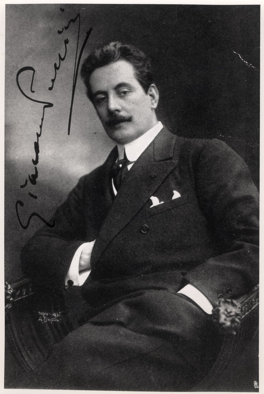 Giacomo Puccini (1858-1924) da Italian Photographer