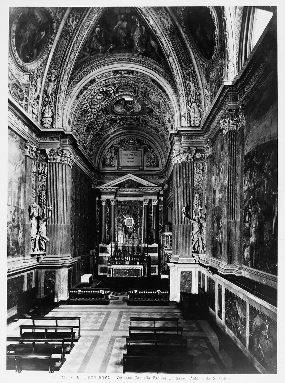 Interno della Cappella Paolina, Vaticano, Roma da Italian Photographer