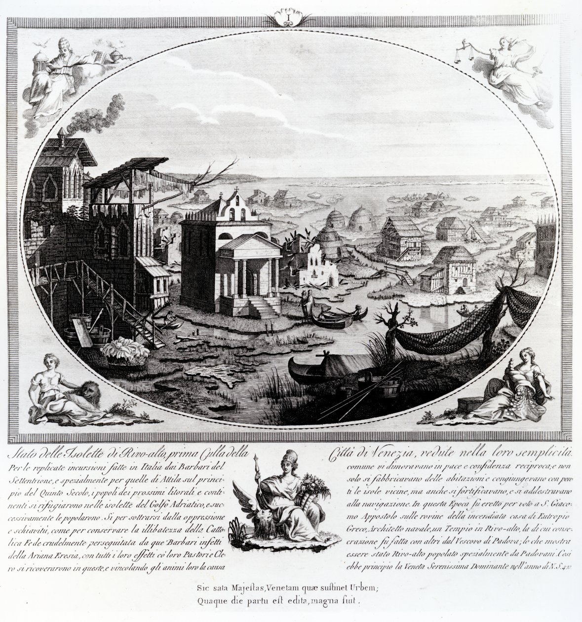 Primo insediamento di Venezia da Italian School