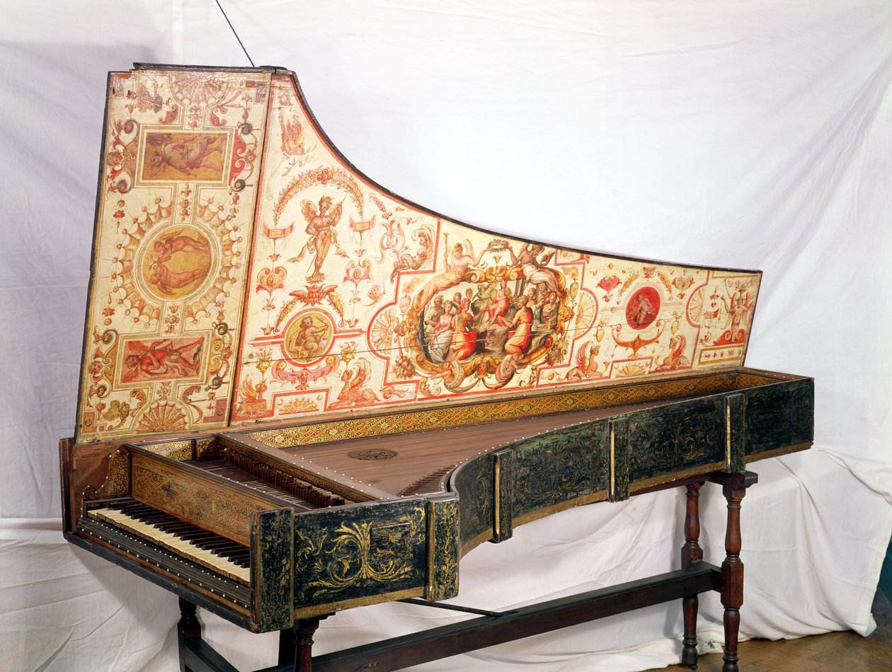 Clavicembalo dorato e dipinto da Giovanni Antonio Bafto, Venezia, 1774 da Italian School