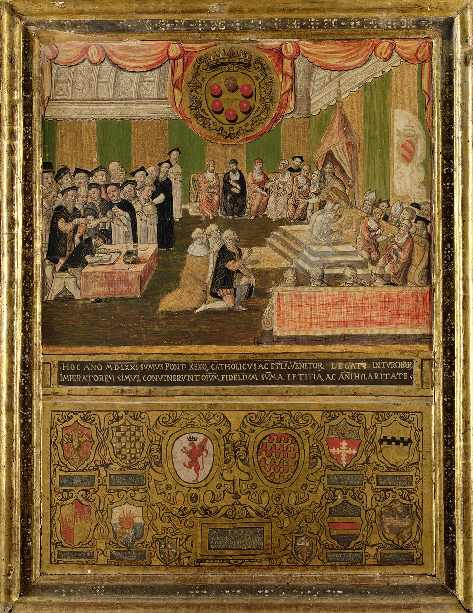 Ratifica della Lega contro i Turchi, 1570-71 da Italian School