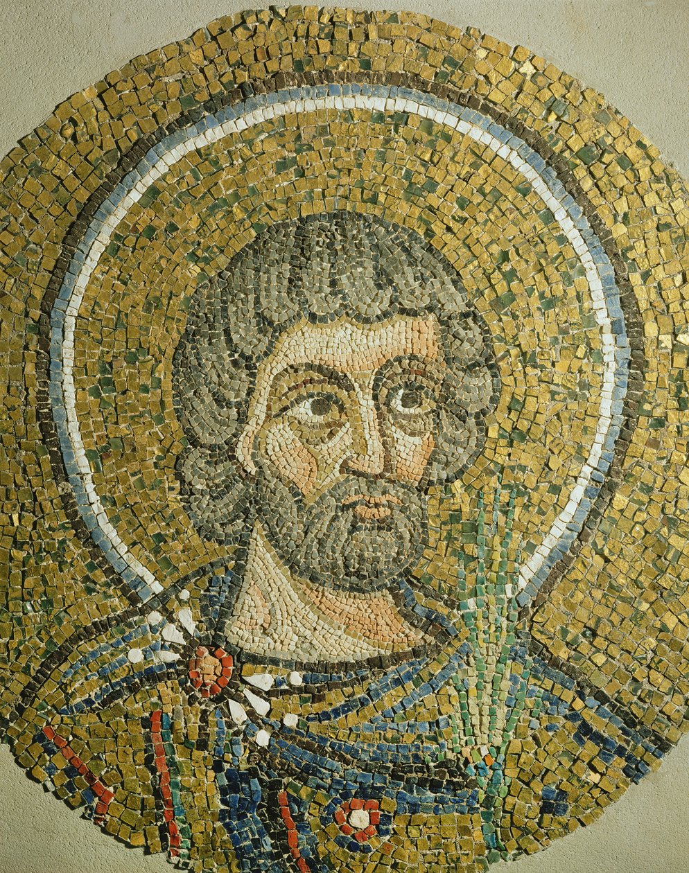 San Barbaziano: Frammento di un mosaico dalla Basilica Ursiana, l