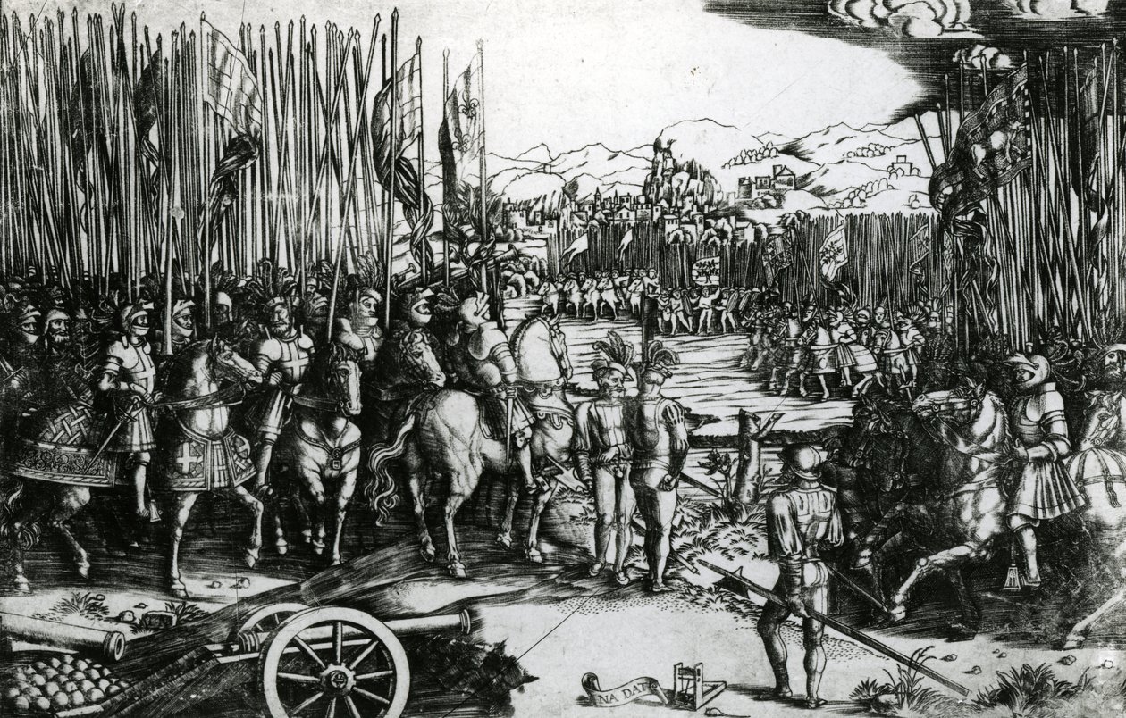 La battaglia di Ravenna da Italian School