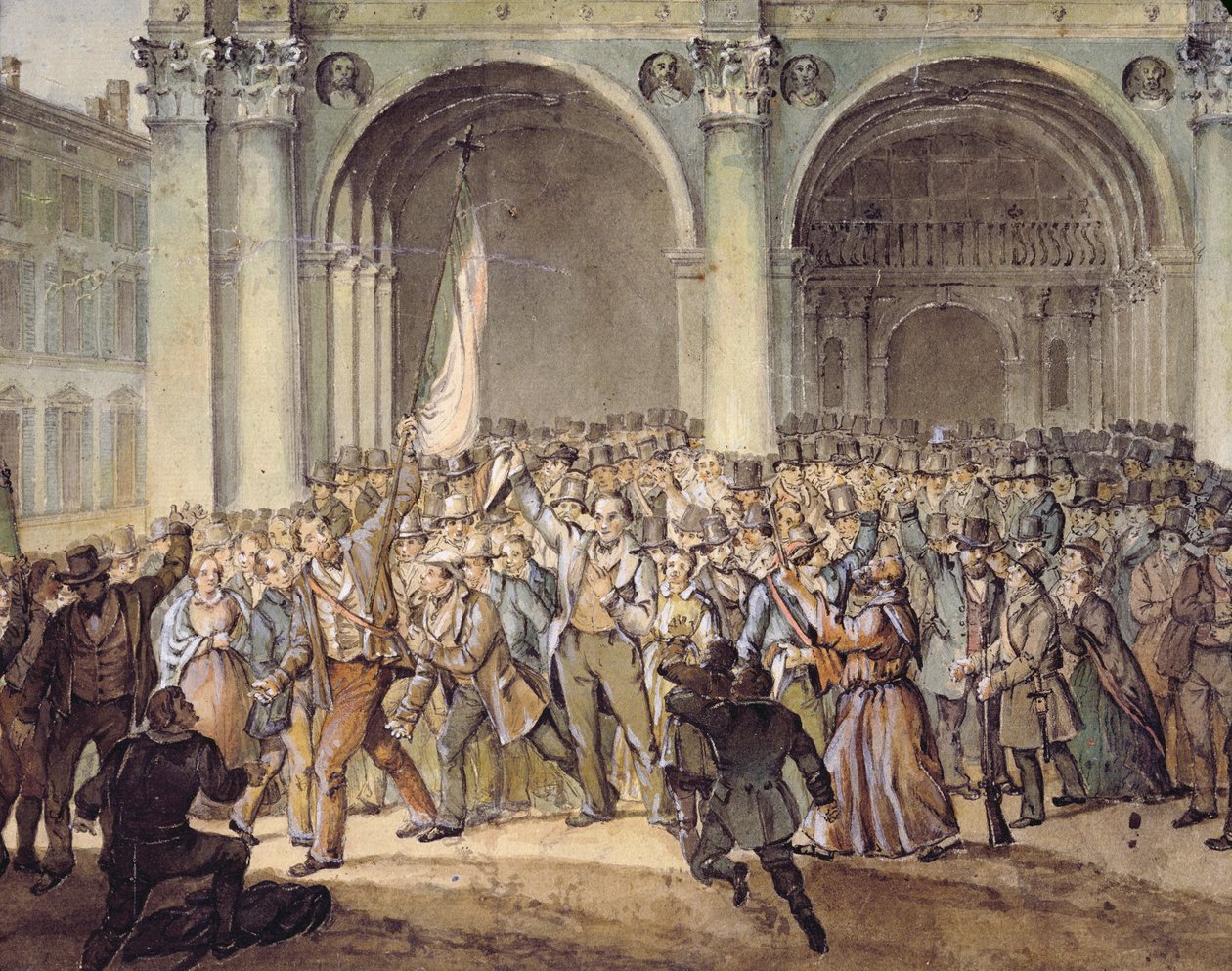 I Dieci Giorni di Brescia, dopo il 1849 da Italian School