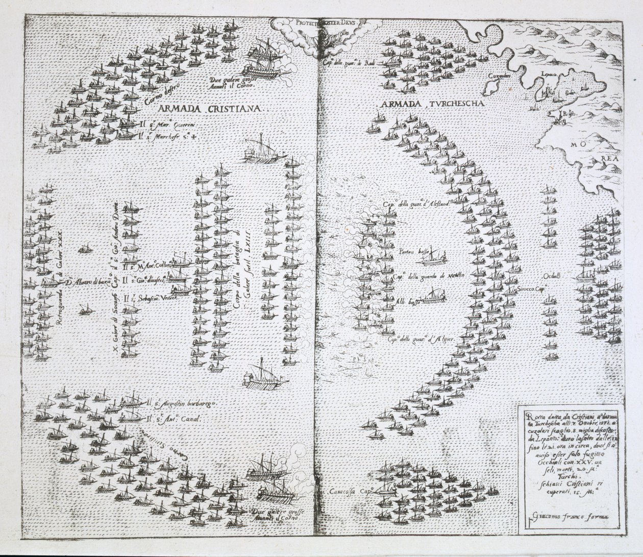 Le flotte si affrontano, illustrazione da 