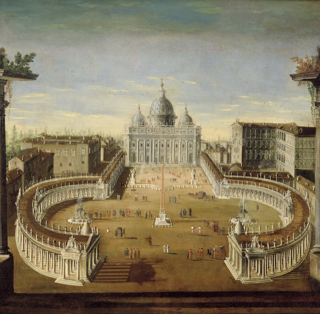 Veduta di San Pietro, Roma, 1665 da Italian School