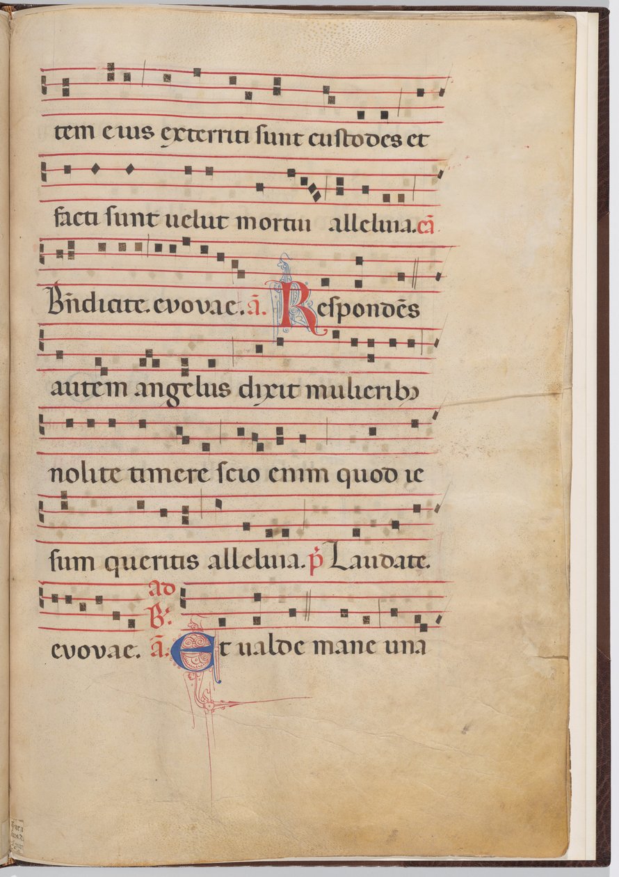Foglio 4 da un frammento antifonale da Italian 13th Century