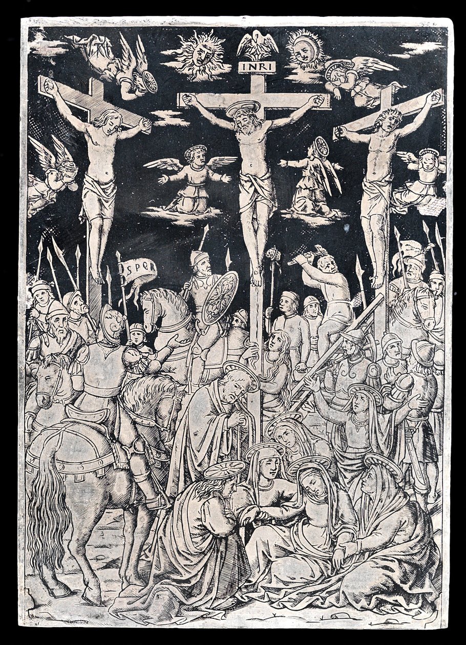 Pax con Cristo sulla croce da Italian 15th Century