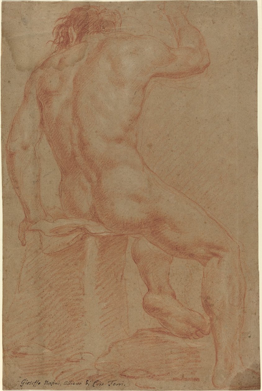 Figura maschile nuda (recto) da Italian 17th Century