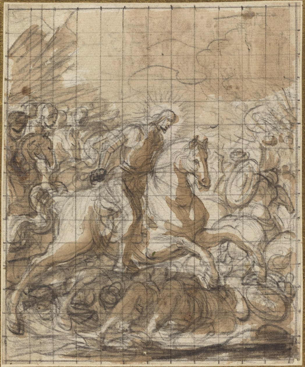 San Giacomo che Sconfigge gli Infedeli da Italian 17th or 18th Century