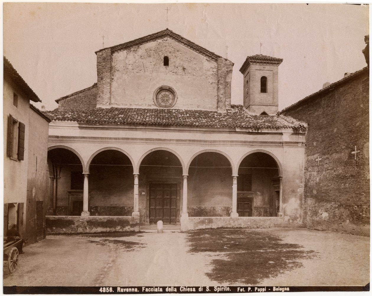 Chiesa dello Spirito Santo, Ravenna, Emilia-Romagna, Italia, fotografia di Pietro Poppi, Bologna, ca 1900 da Italian Photographer