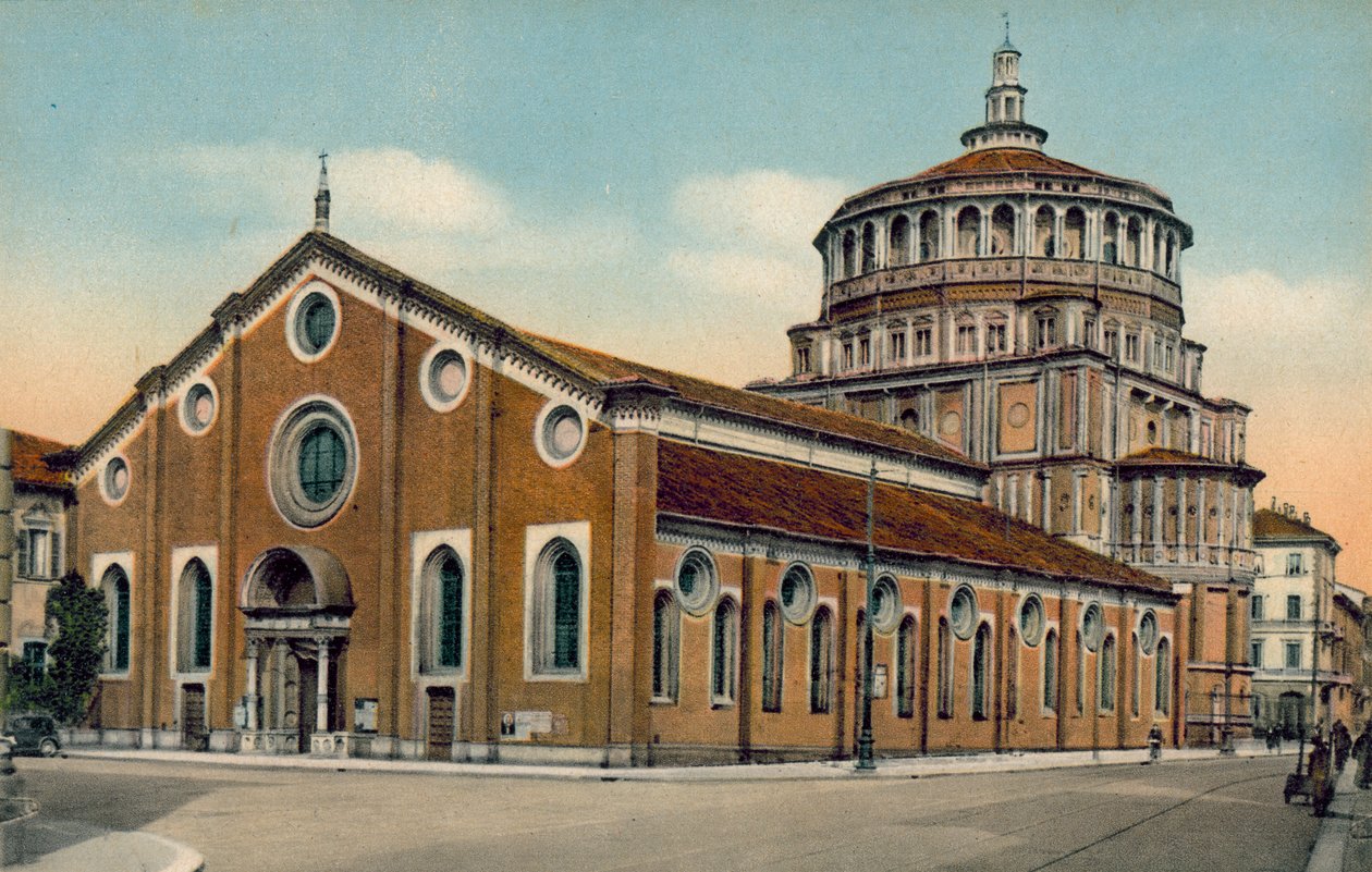 Milano / Milan: Chiesa di S Maria della Grazie (colour photo) da Italian Photographer