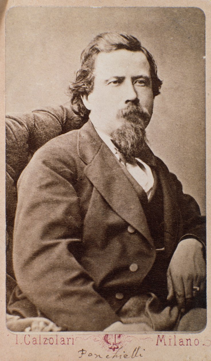 Ritratto del compositore italiano Amilcare Ponchielli (1834-1885) da Italian Photographer