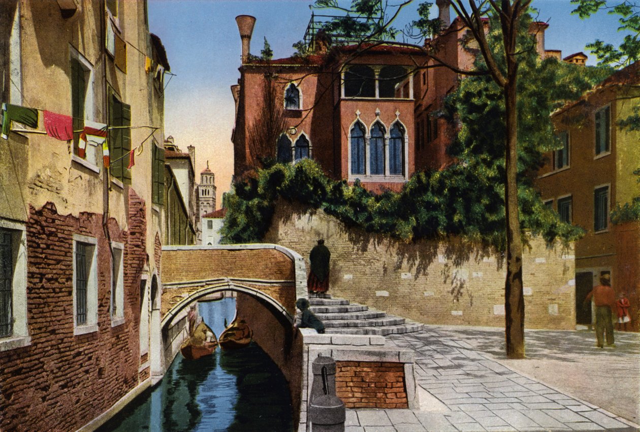 Venezia / Venice: Rio S Gregorio (coloured photo) da Italian Photographer