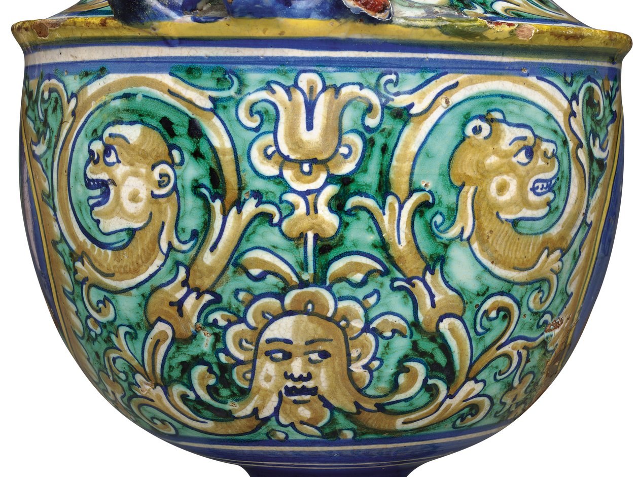 Un vaso a due manici di maiolica Deruta, c.1525-50 da Italian School
