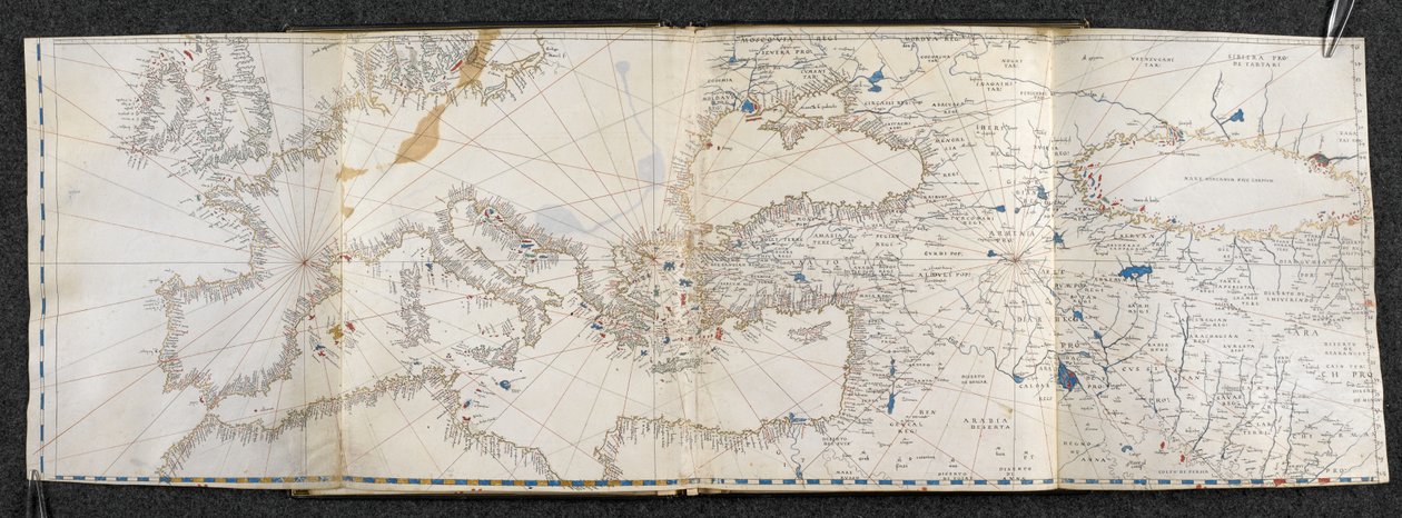 Add. 21592, f.1r Mappa dell