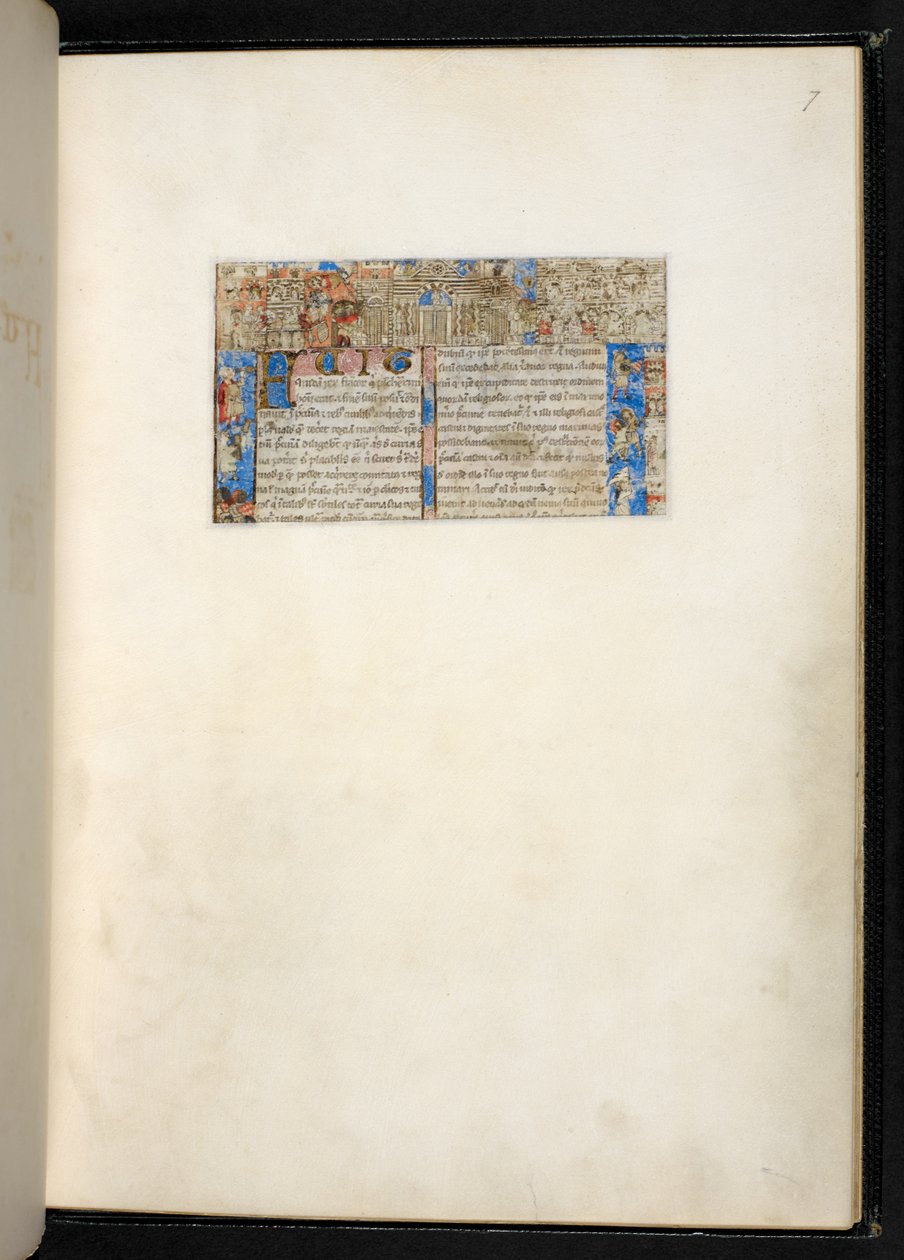 Aggiungere MS 27695, f.7r, da un trattato sui Vizi e le Virtù, Genova, 1330-40 circa (pergamena) da Italian School