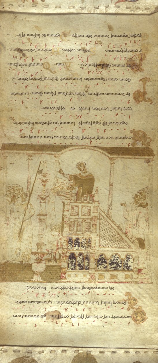 Il Rotolo Exultet di Montecassino, c.1075-1080 da Italian School