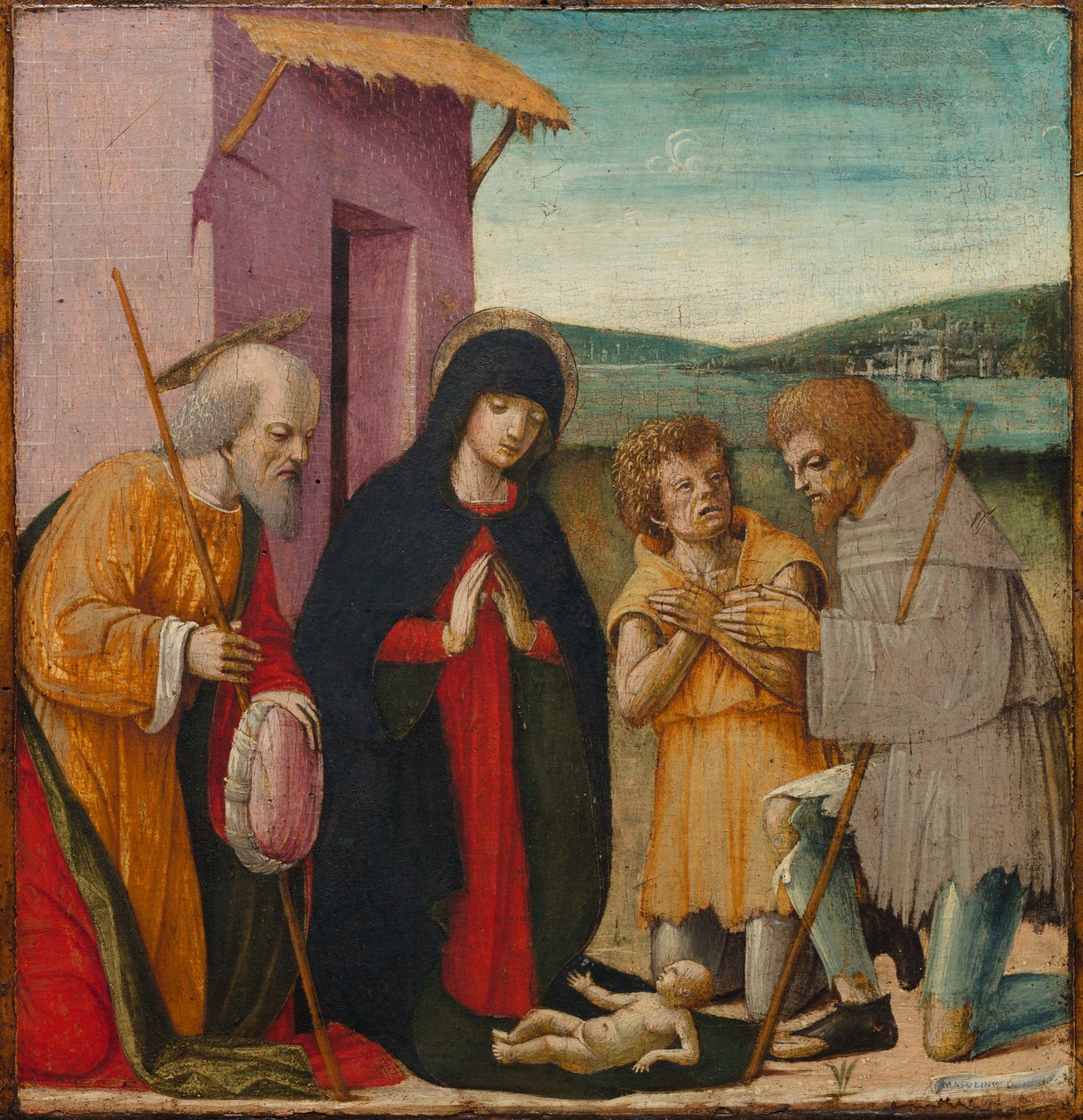 Adorazione dei pastori, c. 1480-1500 da Italian School