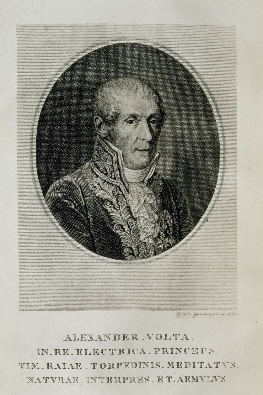 Alessandro Giuseppe Antonio Anastasio Volta (1745-1827), da L