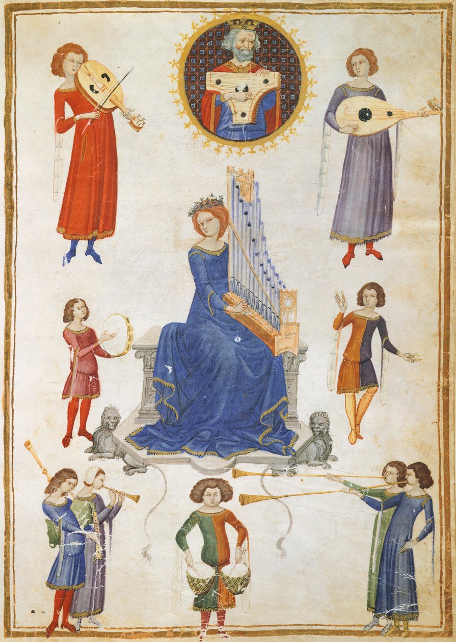 Allegoria della musica, manoscritto V A folio 27 da L