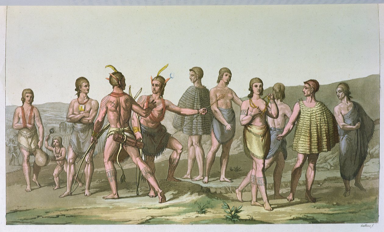 Indiani americani della Carolina del Sud, c.1820 da Italian School