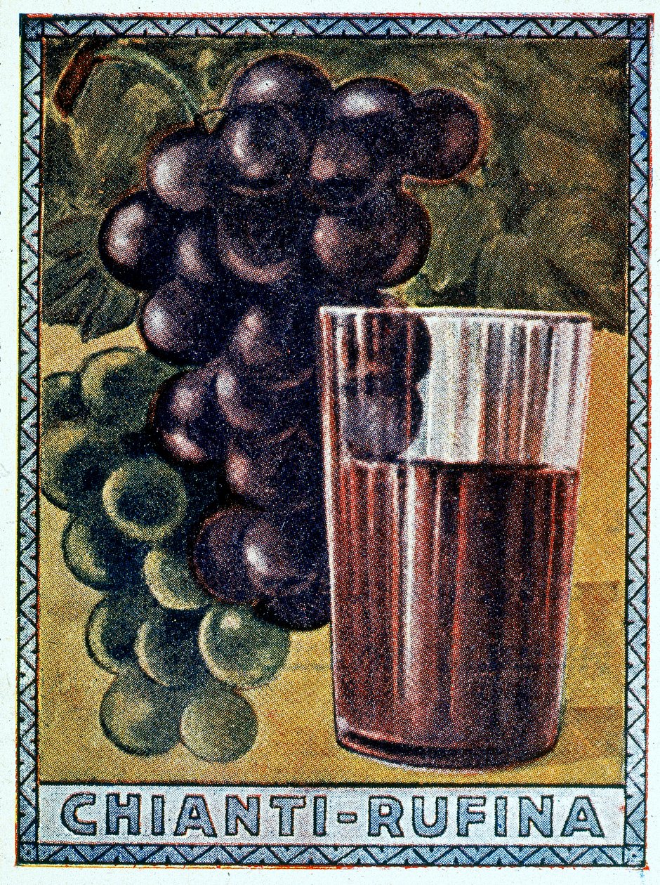 Un manifesto storico del Chianti Rufina da Italian School