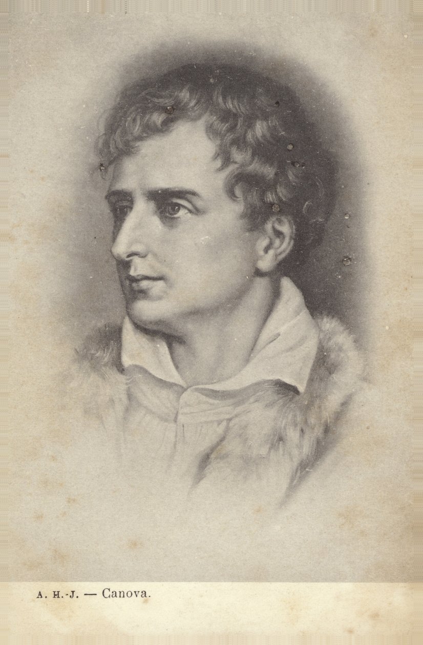 Antonio Canova, scultore italiano (litografia) da Italian School
