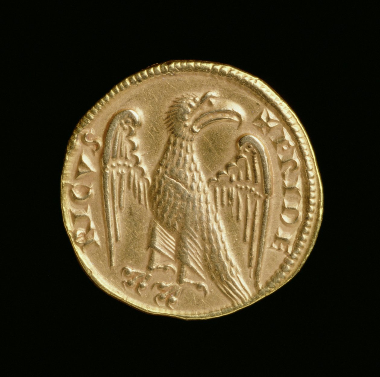 Augustale di Federico II (1198-1250), Regno di Sicilia e Italia Meridionale, Zecca di Messina, 1231-50 (rovescio) da Italian School