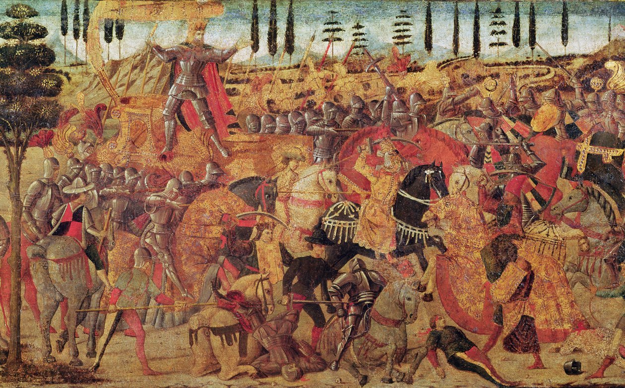 Battaglia tra Dario (399-330 a.C.) e Alessandro Magno (356-323 a.C.) da Italian School