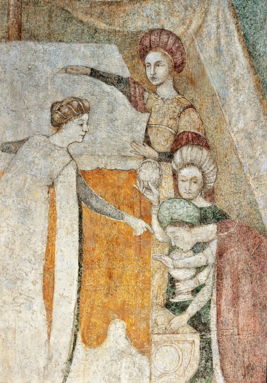 Bicocca degli Arcimboldi: affresco del XV secolo, dettaglio (affresco) da Italian School