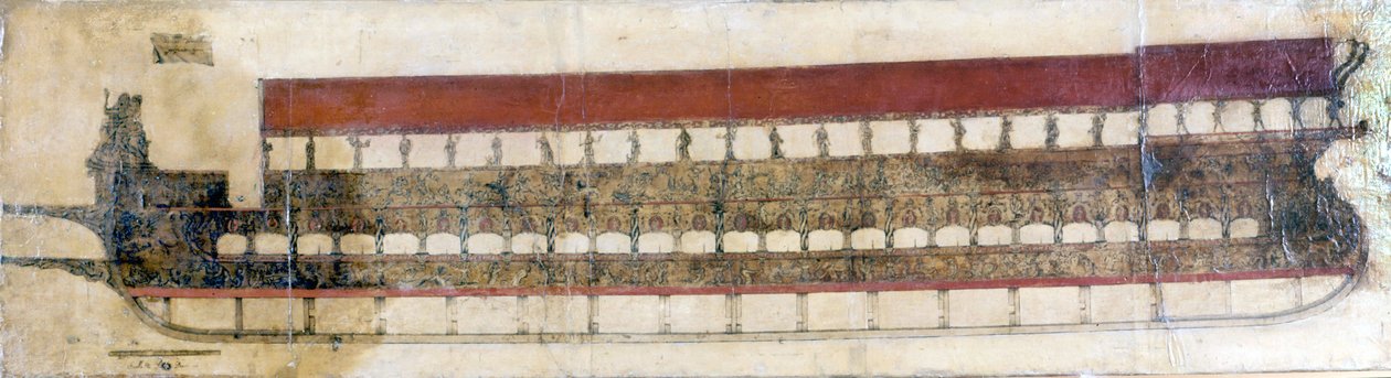 Bucintoro, una galea cerimoniale veneziana usata ogni anno dal Doge di Venezia il giorno dell