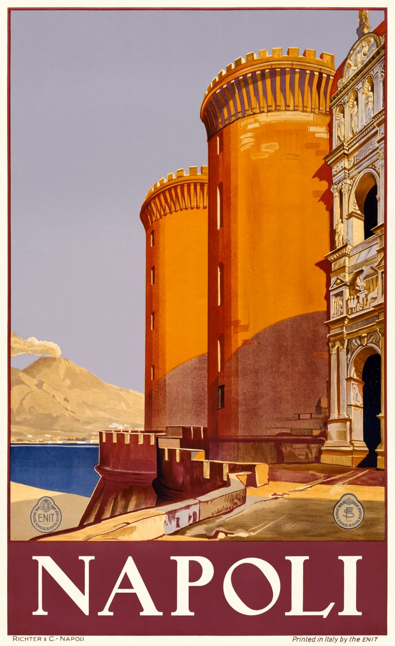 Castel Nuovo in Naples da Italian School