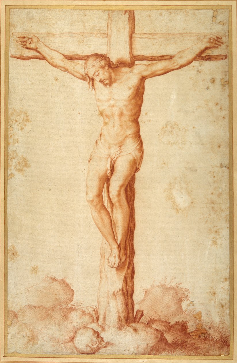 Cristo crocifisso sul Golgota da Italian School