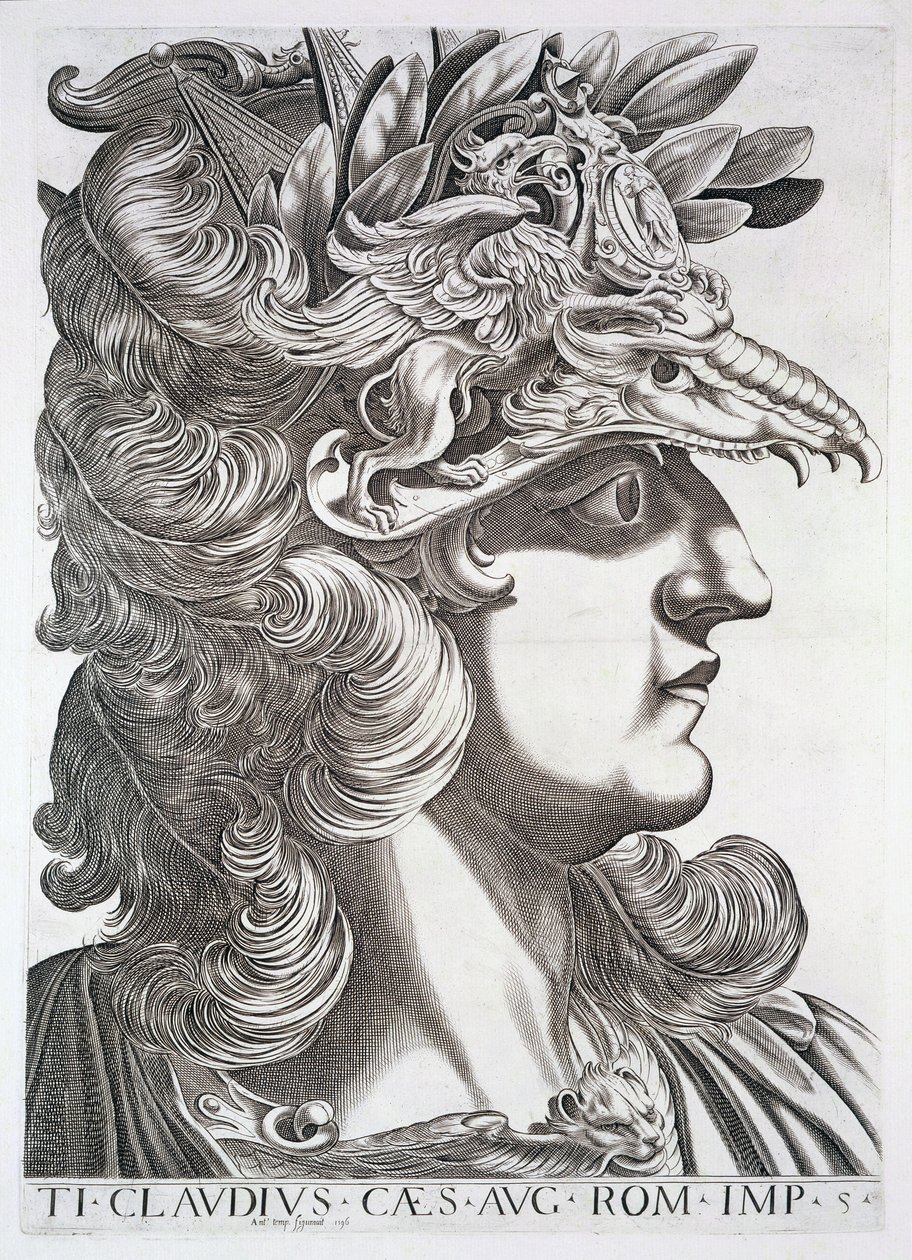 Claudio Cesare (10 a.C.-54 d.C.) da Italian School