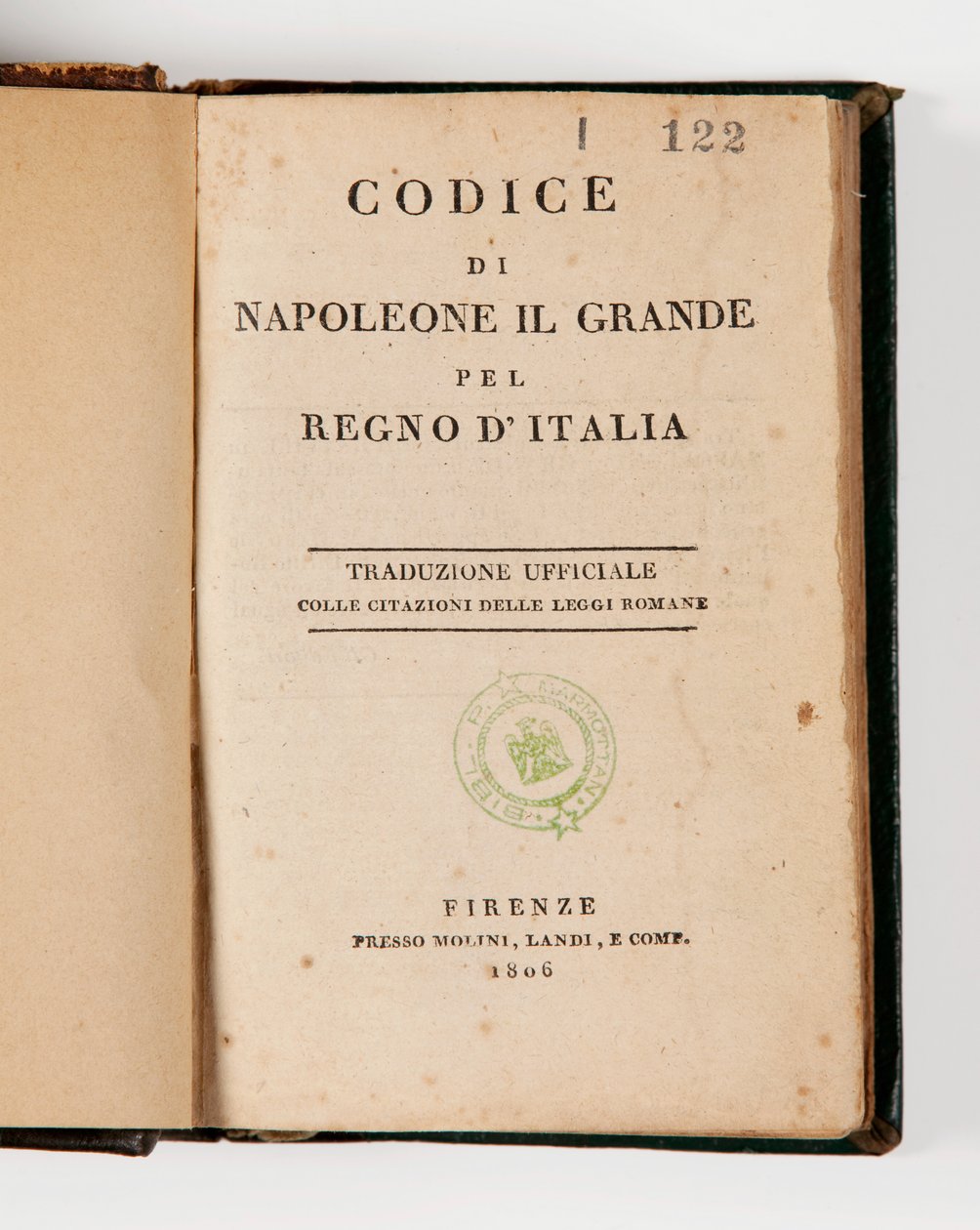Codice di Napoleone il Grande per il Regno d