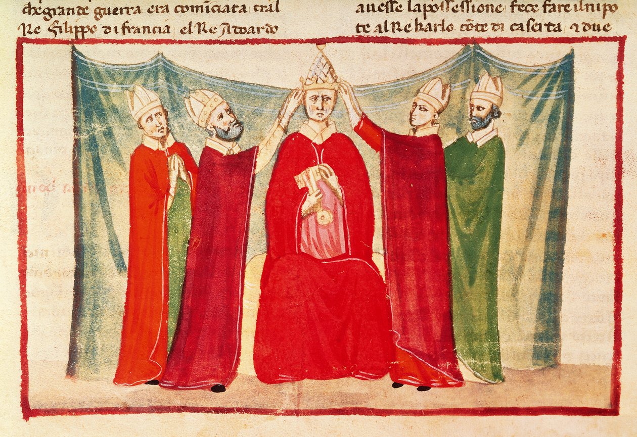 Incoronazione di Papa Bonifacio VIII da Italian School