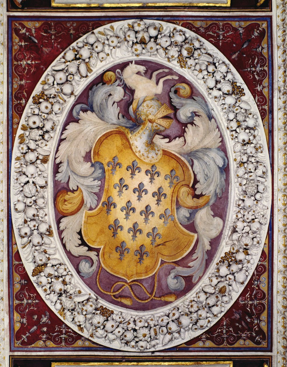 Stemma della famiglia Farnese da Italian School