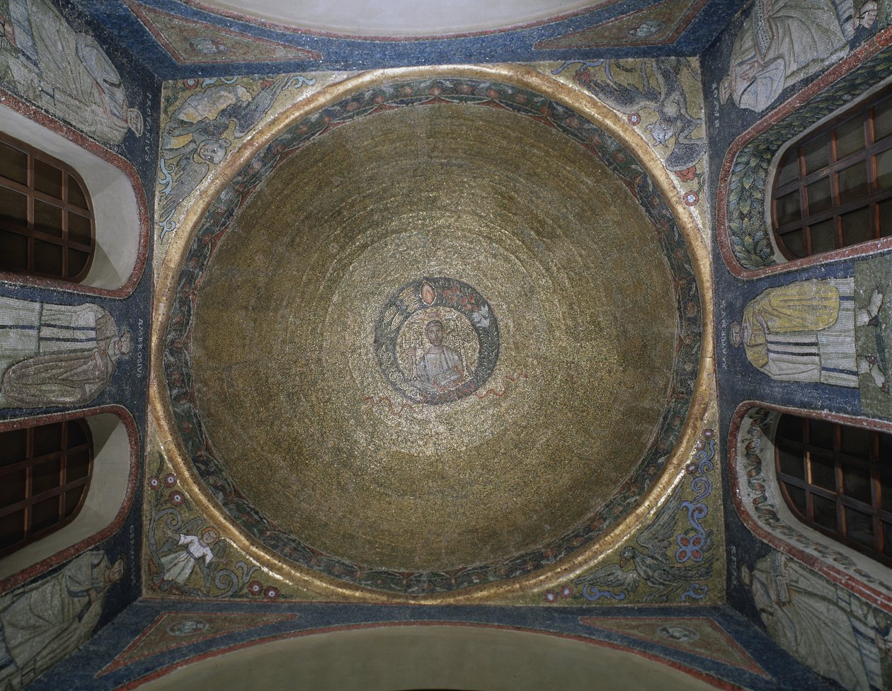 Cupola decorata con mosaici che rappresentano San Vittore, Cappella di San Vittore in Ciel d
