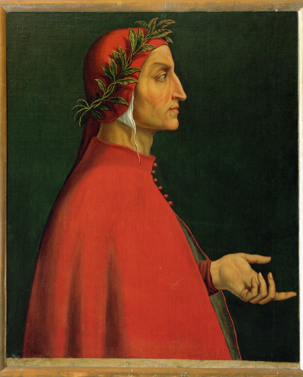 Dante Alighieri, poeta italiano autore della Divina Commedia ... da Italian School