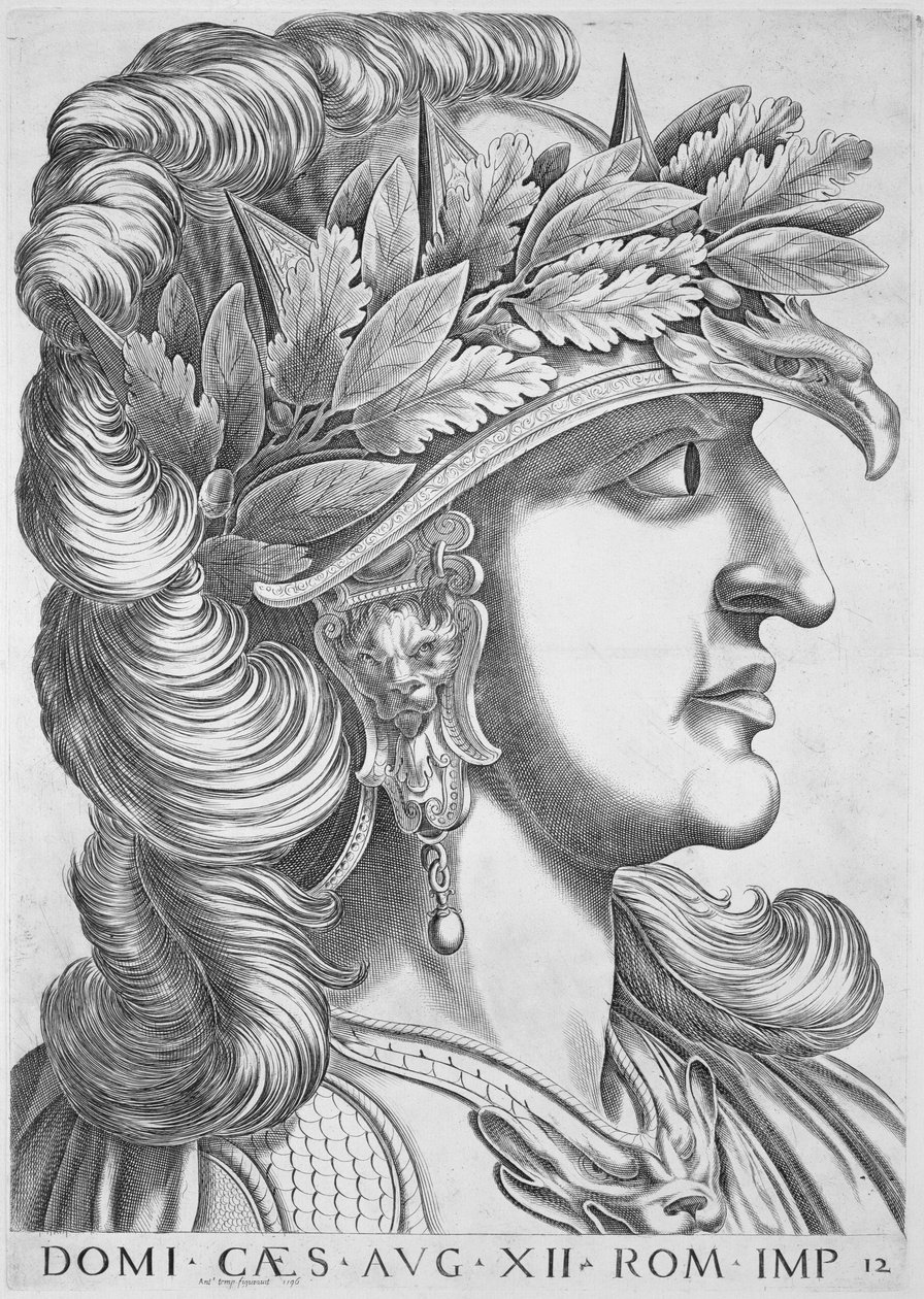 Domiziano Cesare (51-96 d.C.), 1596 da Italian School